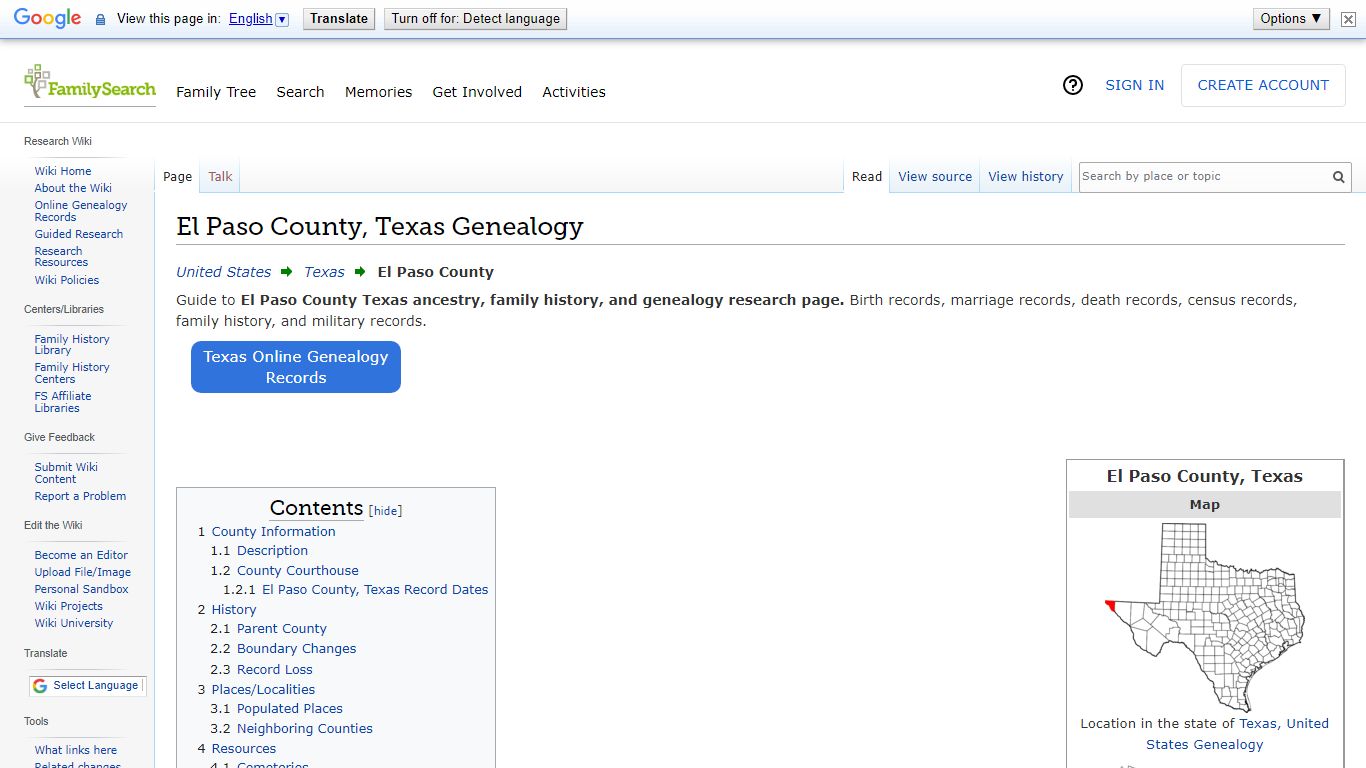 El Paso County, Texas Genealogy • FamilySearch